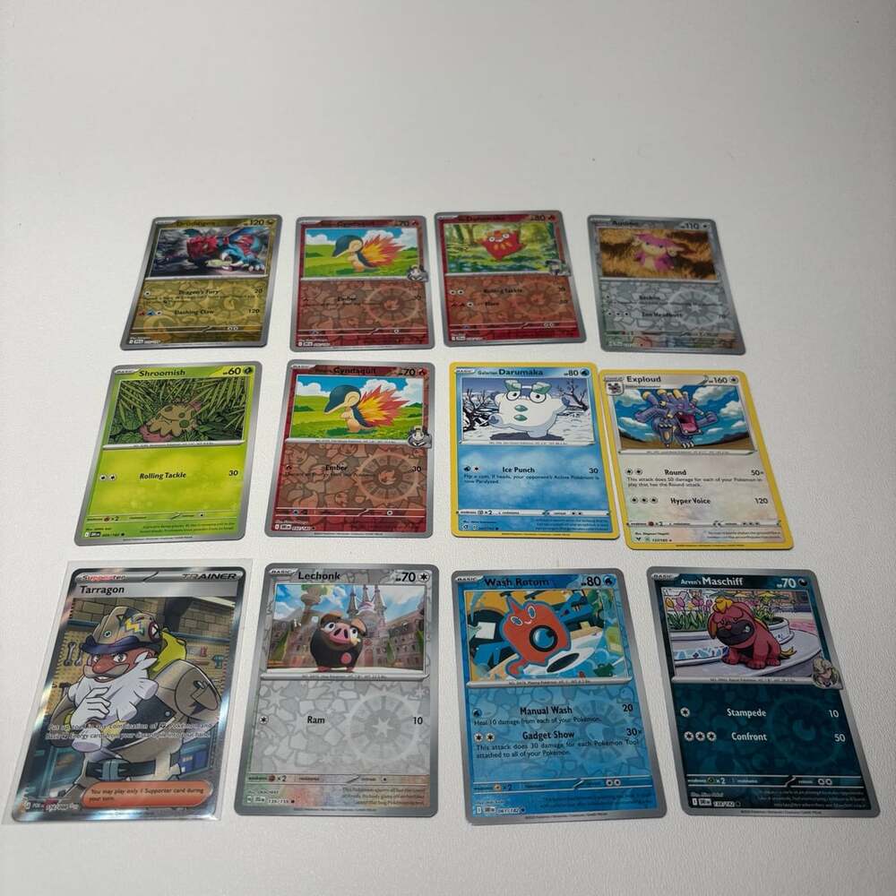 Pokemon Lot Of 12 Trading Cards